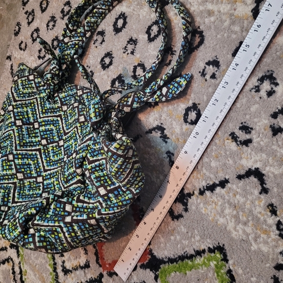 Vera Bradley Retired Rain Forest Hadley Satchel Patterned Tote Bag Multicolor - Picture 6 of 6